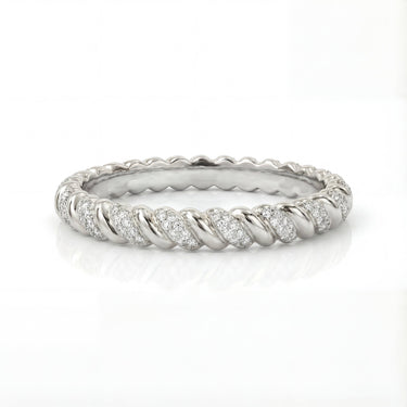 Wavy Diamond Ring 0.15 CTW - Beyon Diamond