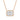 Halo Emerald Cut Diamond Necklace