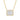 Halo Emerald Cut Diamond Necklace