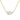 Sideways Solitaire Pear Cut Diamond Necklace